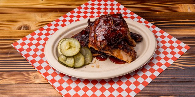 Pecan-Smoked Whole Chicken