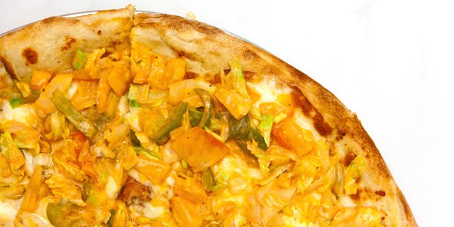 Buffalo Chicken Salad Pizza