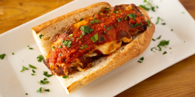 Chicken Parmigiana Hero Sandwich