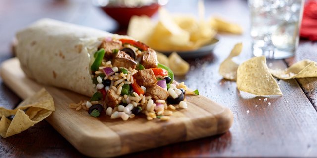 Grilled Chicken Burrito Boxed Lunch