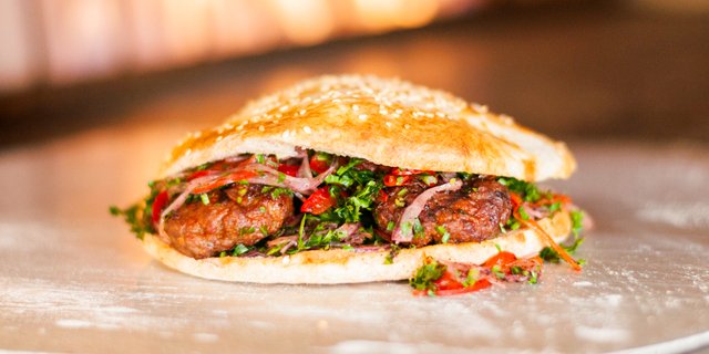Beef Brisket Kofta Pita Wrap