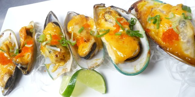 Baked Mussels Platter