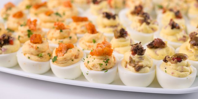 Deviled Egg Trio Snack Platter
