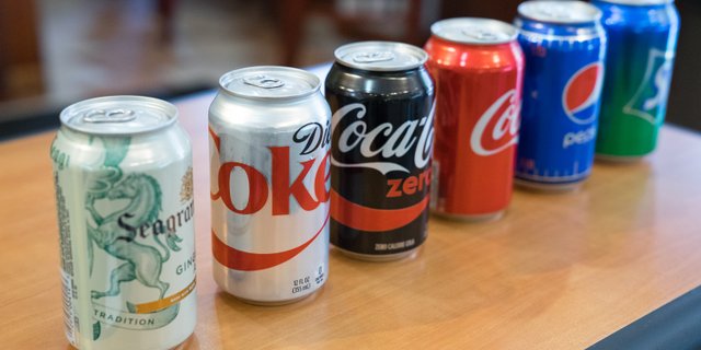 Assorted Individual Soda Cans