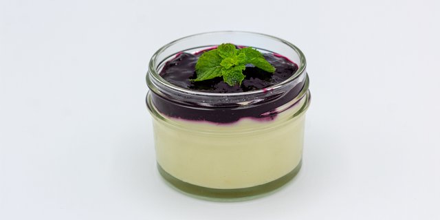 Blue Lemon Mousse Cups
