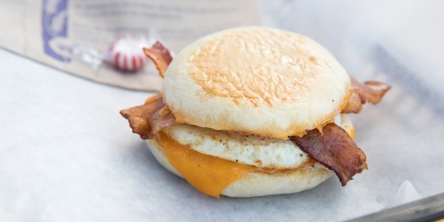Bacon, Egg & Cheddar Biscuit Sandwich