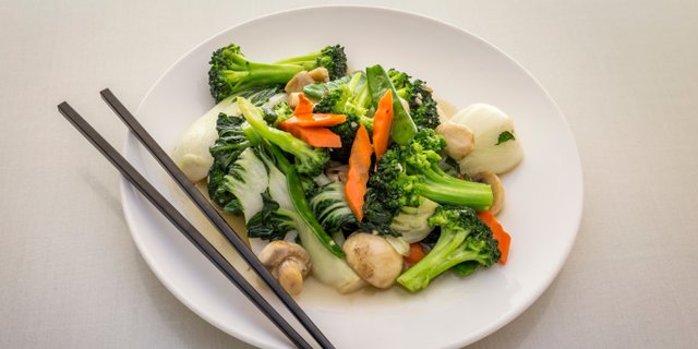 Mixed Vegetables w/ Garlic Sauce