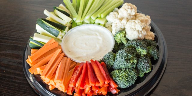 Fresh Vegetable Crudites Tray