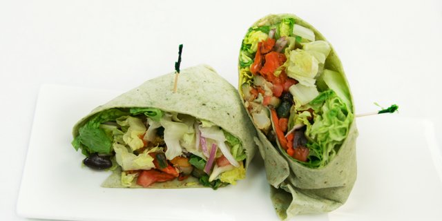 Mediterranean Vegetarian Wrap