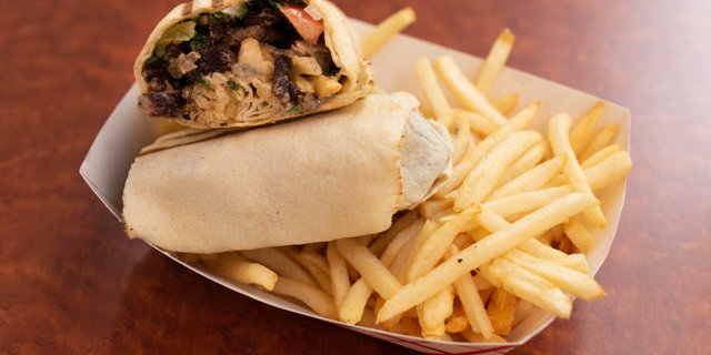 Beef Shawarma Roll-Up Combo