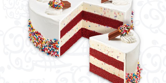 Cake Batter Confetti Ice Cream Cake