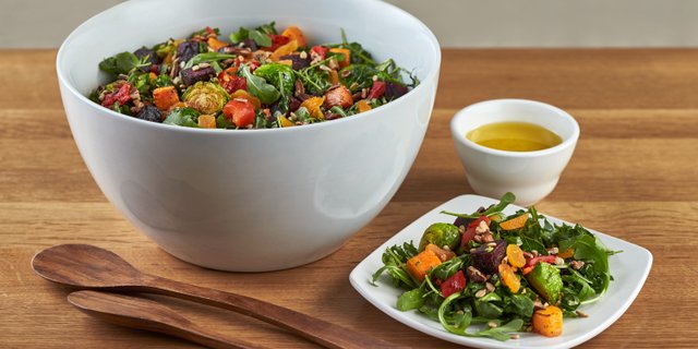 Warm Roasted Local Veggie Salad