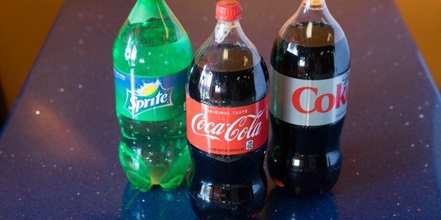 Assorted 2L Soda Bottles