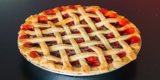 Lattice Top Cherry Pie