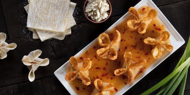 Hand-Folded Crab Wontons