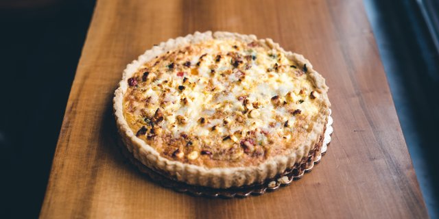 Mushroom, Spinach & Parmesan Quiche