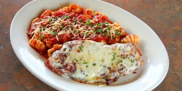Chicken Parmesan & Gnocchi Marinara