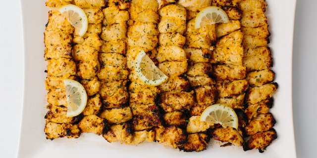 Flat-Cut Chicken Kabob