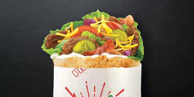 Bacon Cheeseburger Pita