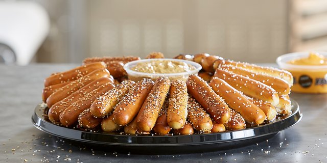 Seasoned Pretzel Rod Half Tray