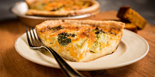 Broccoli Cheddar Quiche