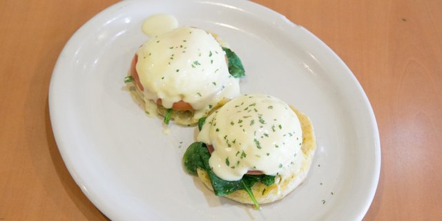 Spinach Benedict Sandwich