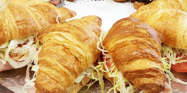 Assorted Croissant Deli Meat Sandwich Platter