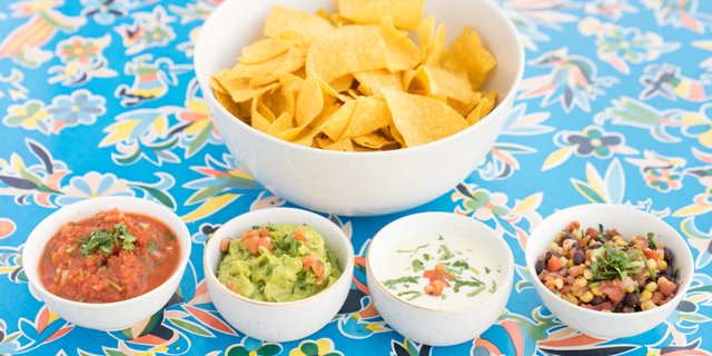 Chips, Salsa, Queso & Guacamole