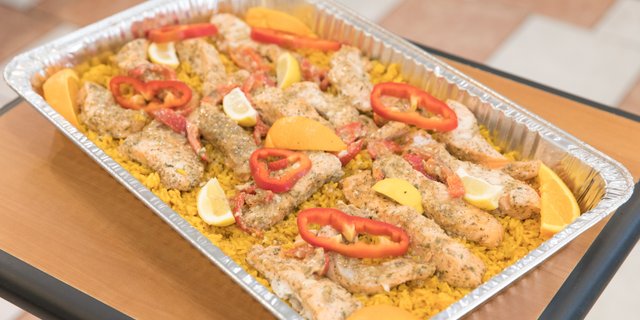 Broiled Salmon Fillet Platter