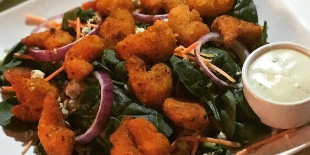 Buffalo Shrimp Salad