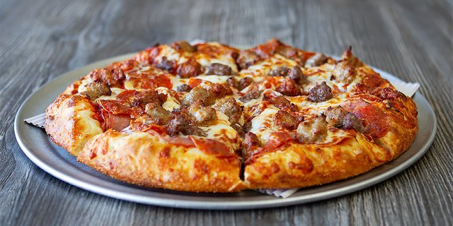 Just Meat Pizza