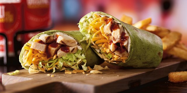 Whiskey River BBQ Chicken Wrap