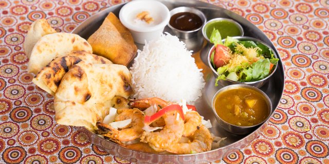 Tandoori Shrimp Personal Platter