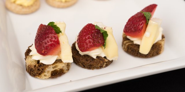 Strawberry & Brie Canape