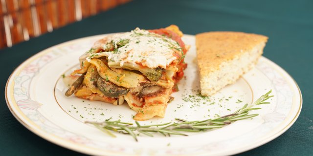 Baked Lasagna & Salad