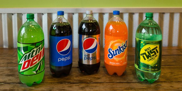 Assorted 2L Soda Bottles