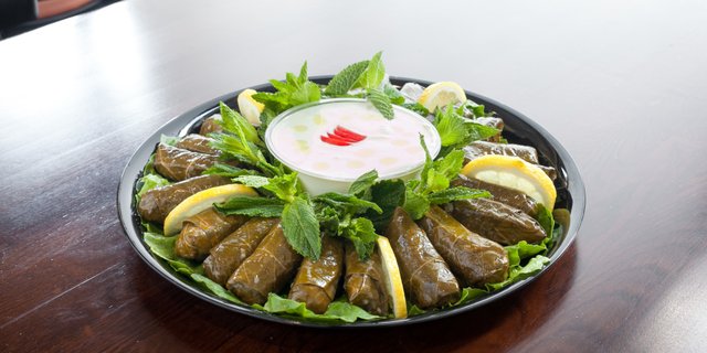 Stuffed Grape Leaves Platter
