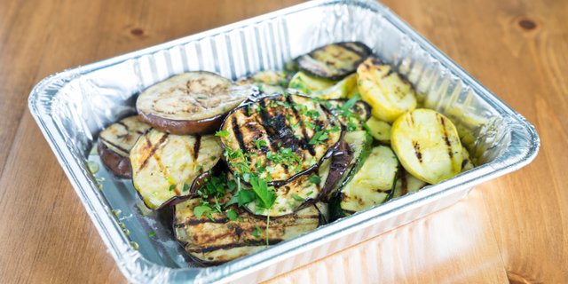 Eggplant Kabob Platter