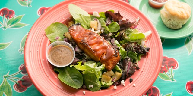 Glazed Salmon Salad