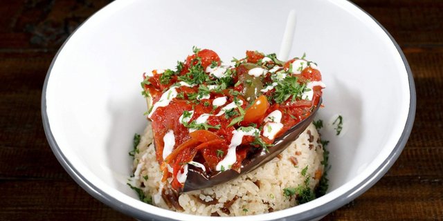 Eggplant Rice Bowl