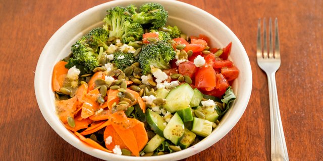 The Chopped Vegetable Salad Bowl