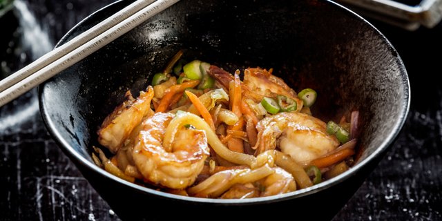 Shrimp Yaki Udon Noodles