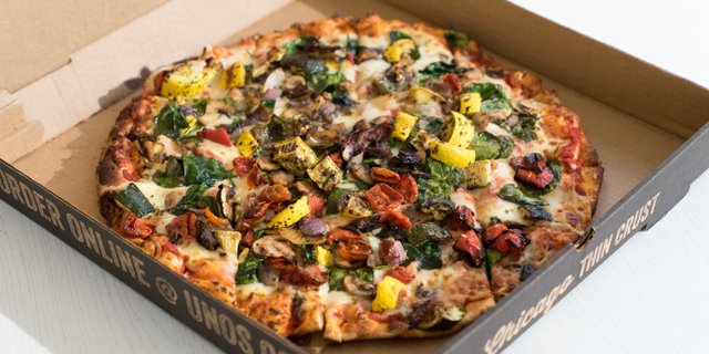 Veggie Extravaganza Chicago Thin-Crust Pizza
