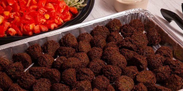 Falafel Sandwich Station