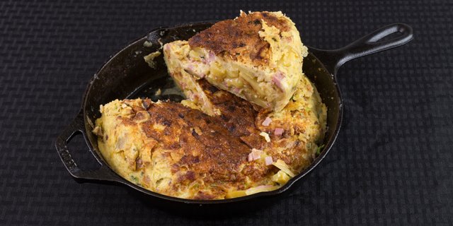 Ham & Green Onion Spanish Tortilla