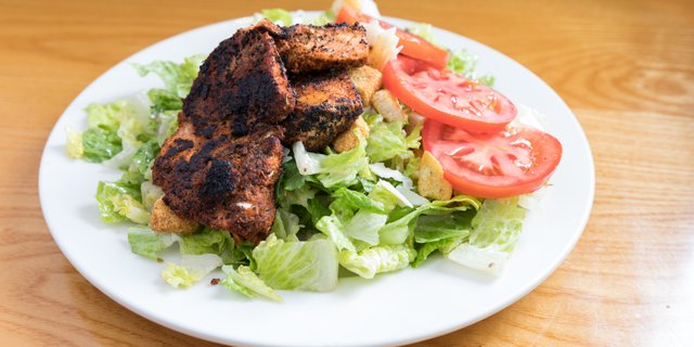 Blackened Wild Salmon Aegean Salad