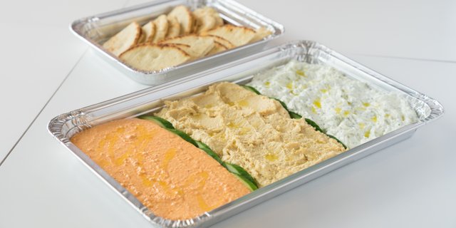 Three-Dip Combo w/ Toasted Pita