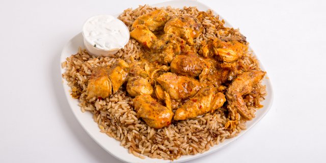 Spicy Chicken on Rice