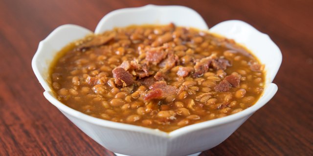 Candied Bacon Baked Beans